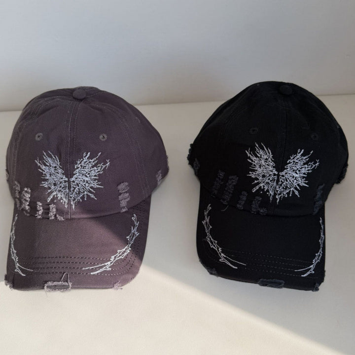 Women's Distressed Graphic Snapback Cap Stornfield