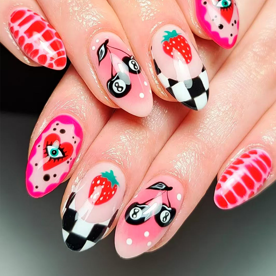 Creative Nail Art with Fruity Motifs and Eye-Catching Designs Stornfield