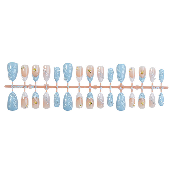 Acrylic nail set with elegant decorations Stornfield 1789119215
