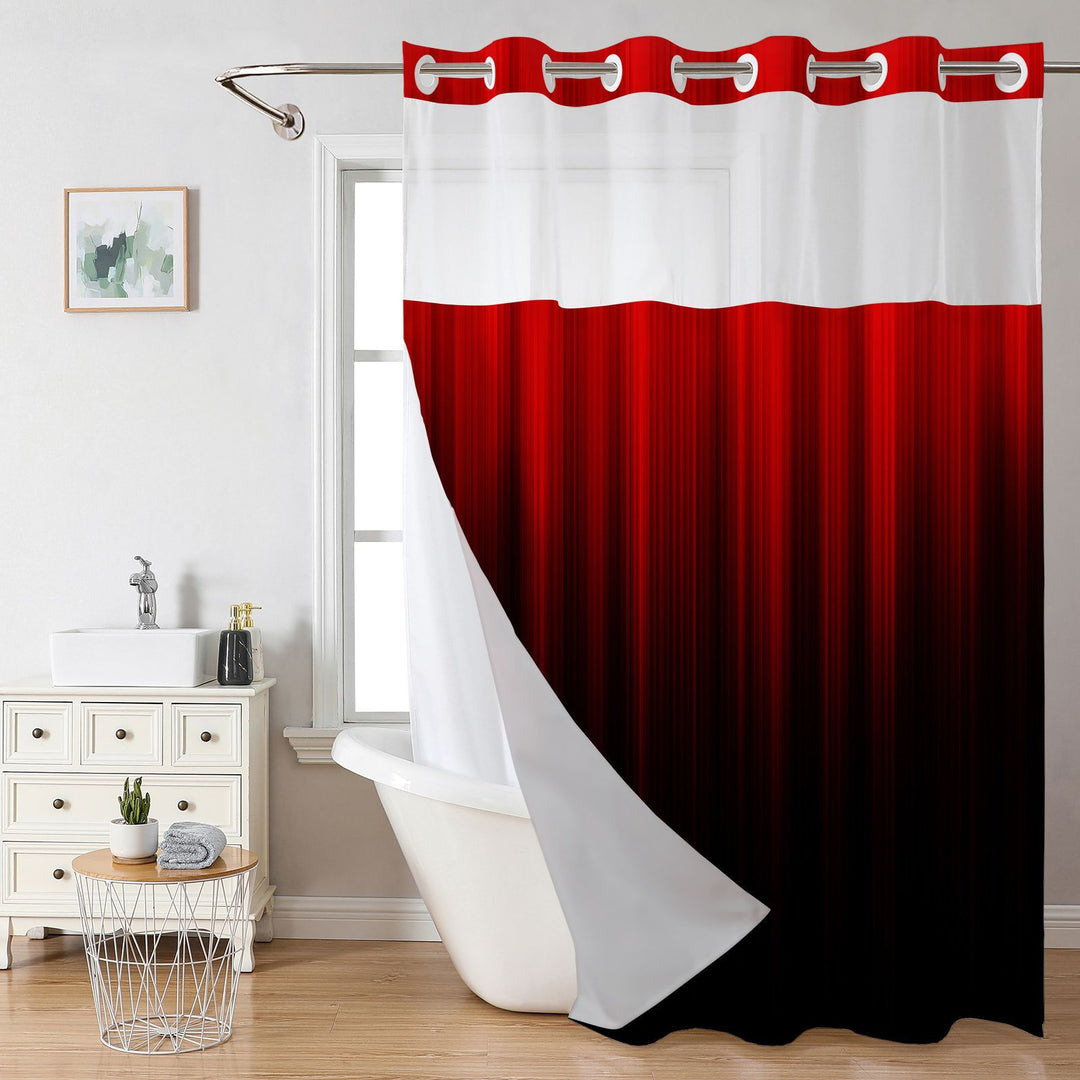 Modern Gradient Shower Curtain Stornfield