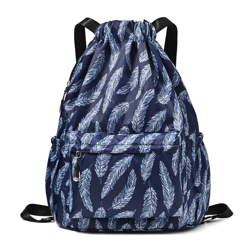 Drawstring Elephant Print Backpack Stornfield