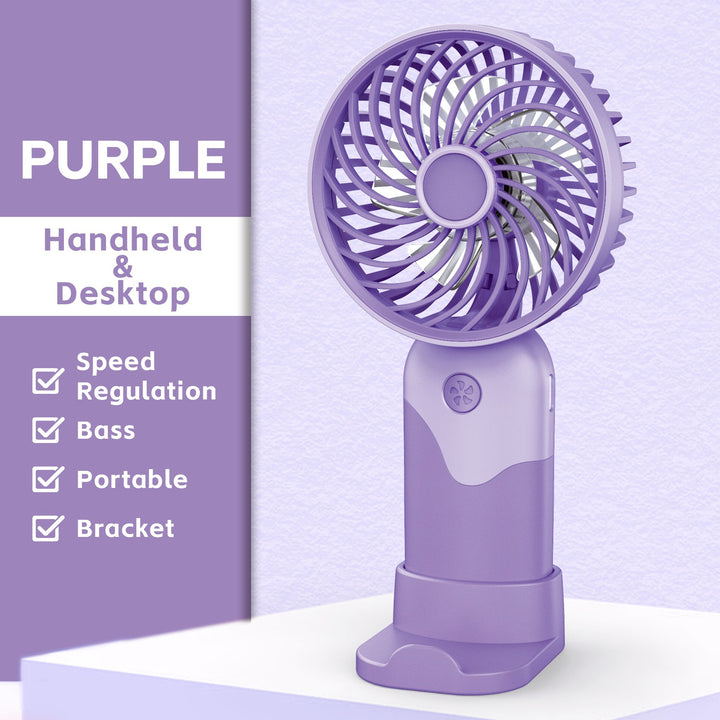 Ladies Portable Handheld Fan with Height Adjustable Stand Stornfield