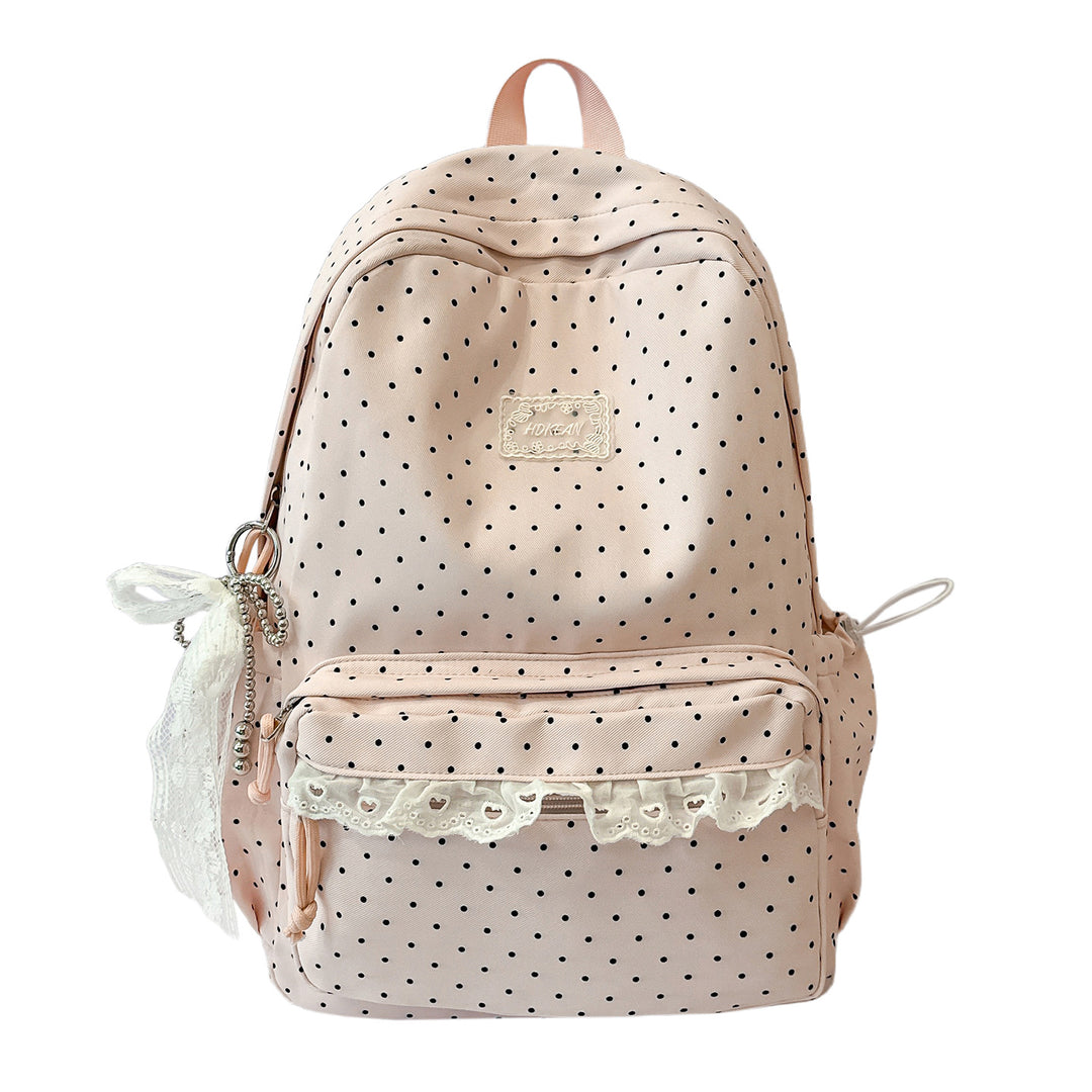 Charming Polka Dot Patterned Backpack Stornfield