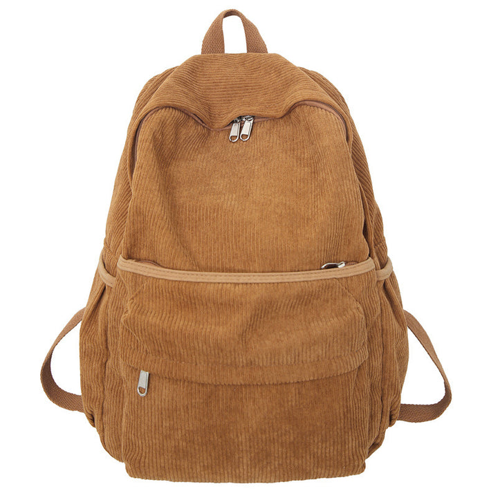 Cozy Corduroy School Backpack Stornfield