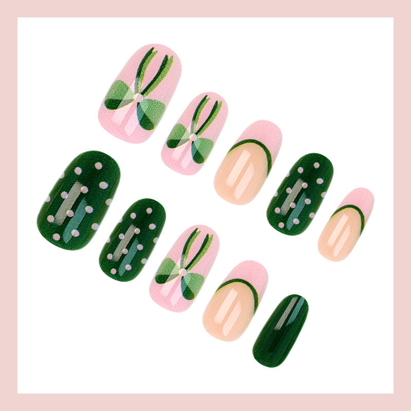 Art nail set with floral accents and playful designs Stornfield