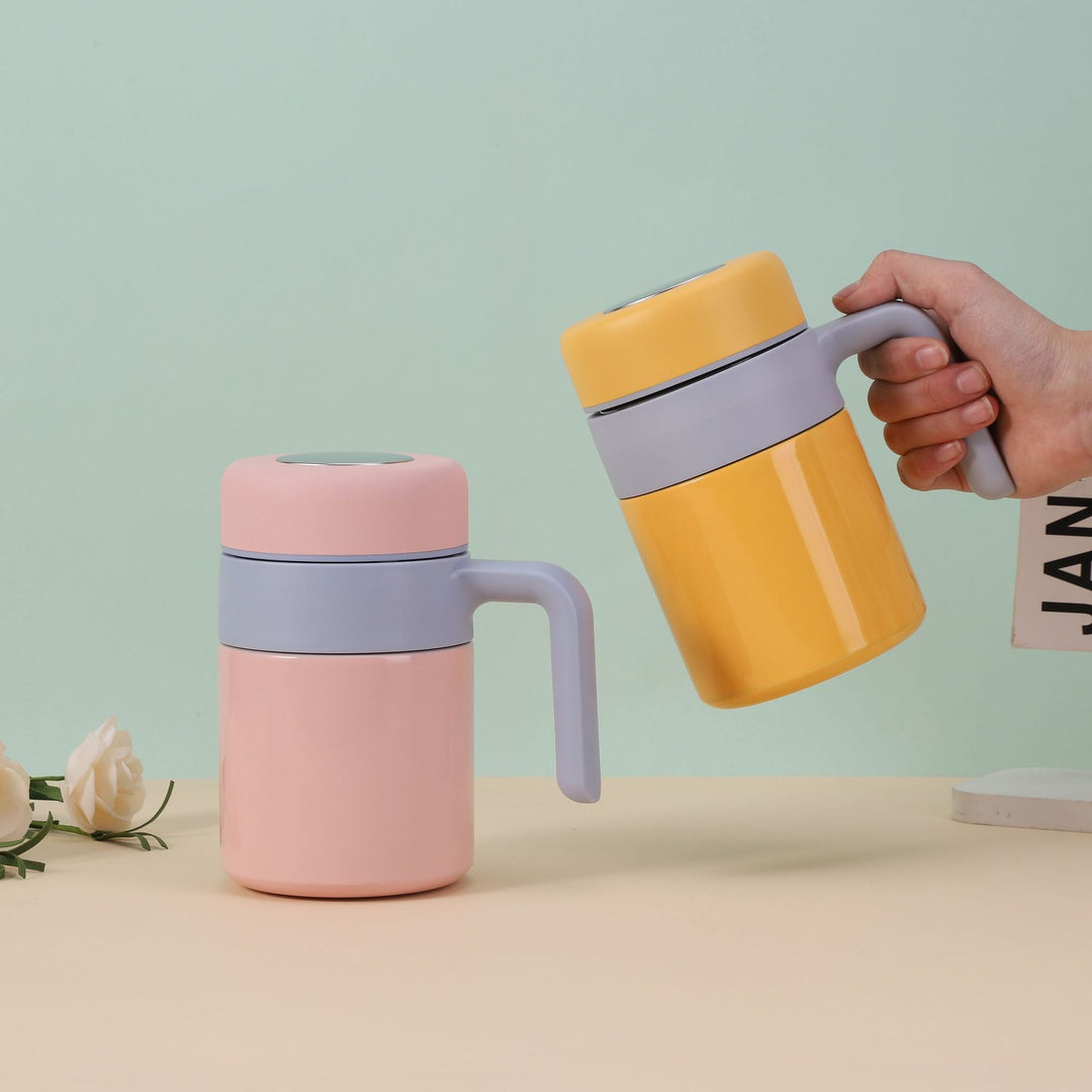 Women's insulated cup with ergonomic handle and spill-proof lid Stornfield