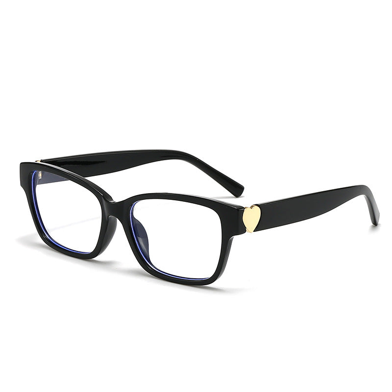 Women's fashionable square sunglasses with heart accents Stornfield