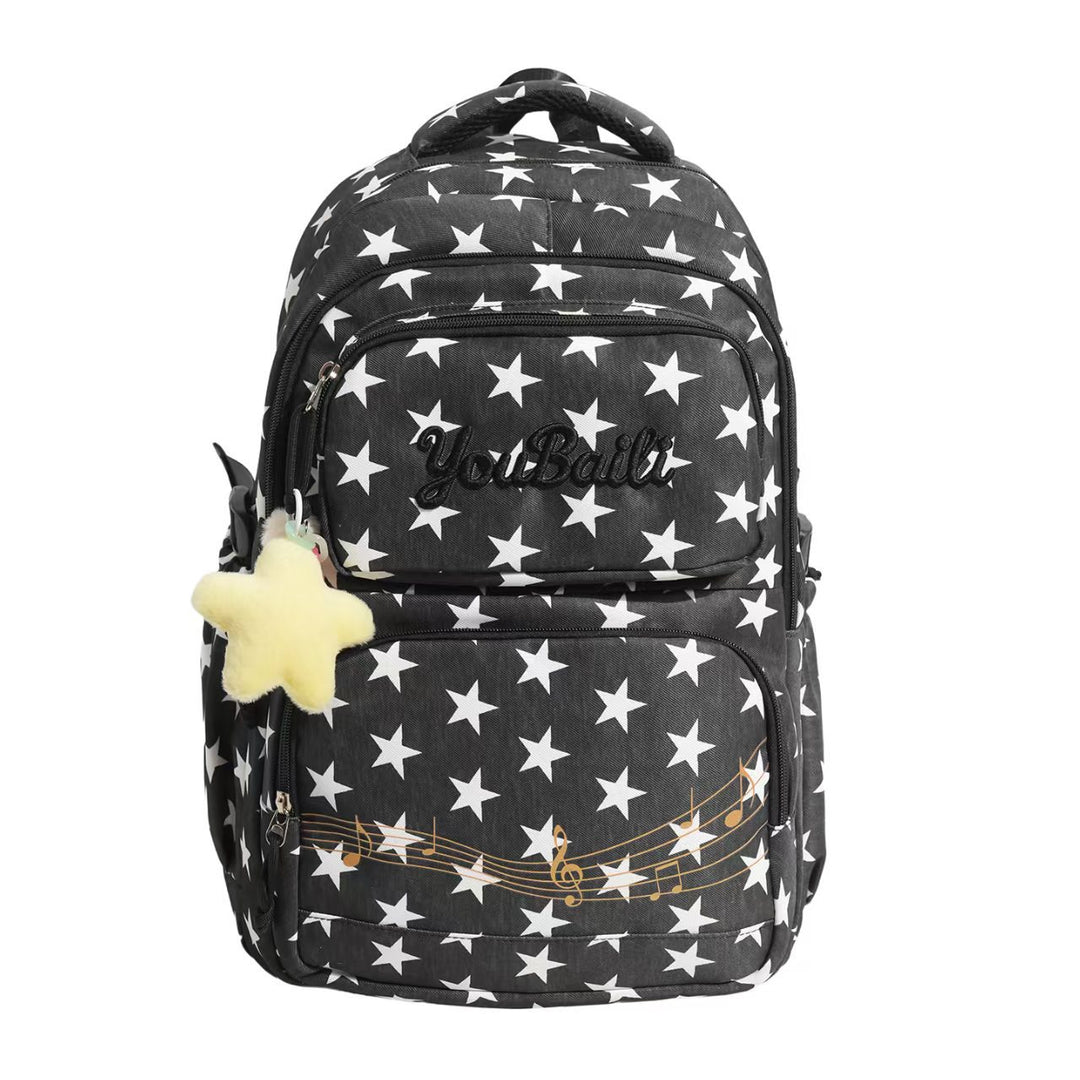 Multi-Functional Star-Embellished Backpack Stornfield