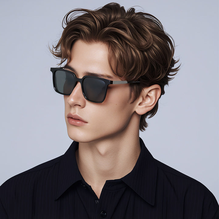 Men's Modern Square Frame Sunglasses Stornfield
