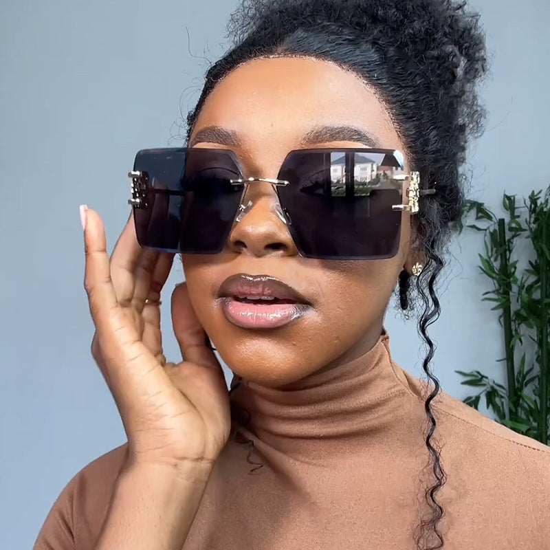 Ladies Designer Sunglasses with striking geometric frame Stornfield