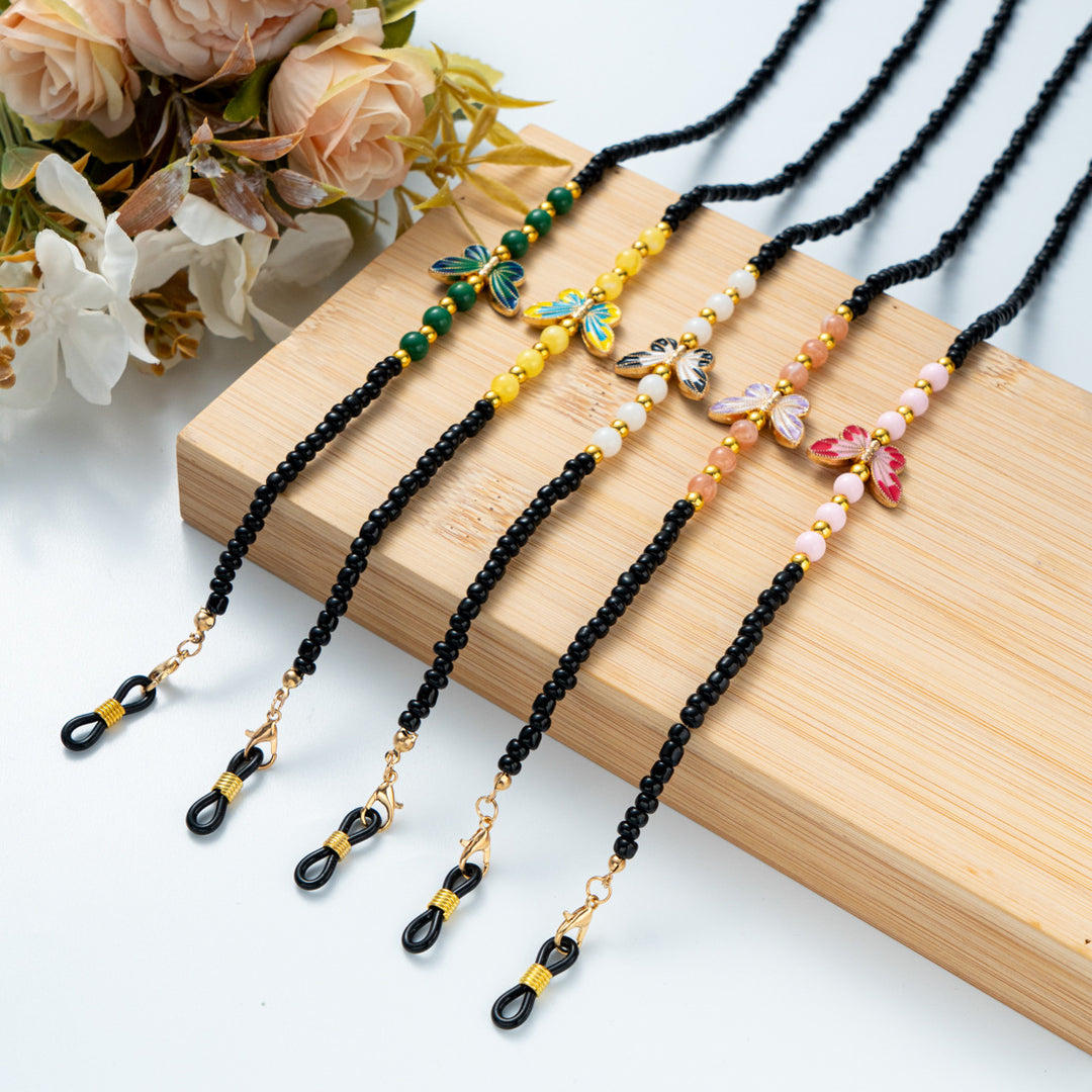 Beaded Eyewear Chain with Decorative Elements Stornfield