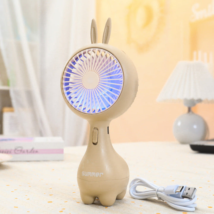 Women's Portable Hand Fan with Cute Ears Stornfield
