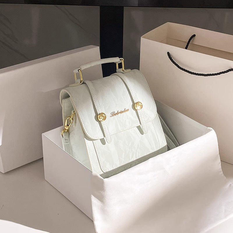 Vintage-Inspired Structured Mini Backpack Stornfield