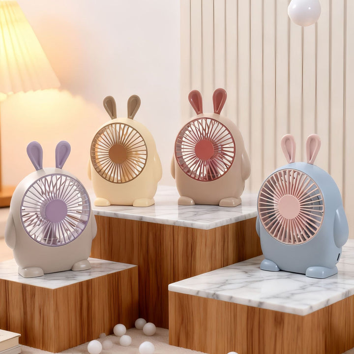 Ladies Portable Mini Hand Fan with Playful Animal Design Stornfield