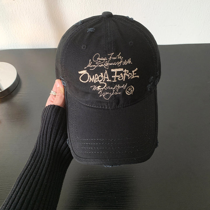 Women's Distressed Graphic Adjustable Baseball Cap Stornfield