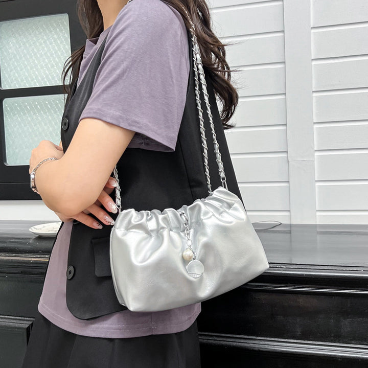 Elegant Chain-Accented Mini Handbag