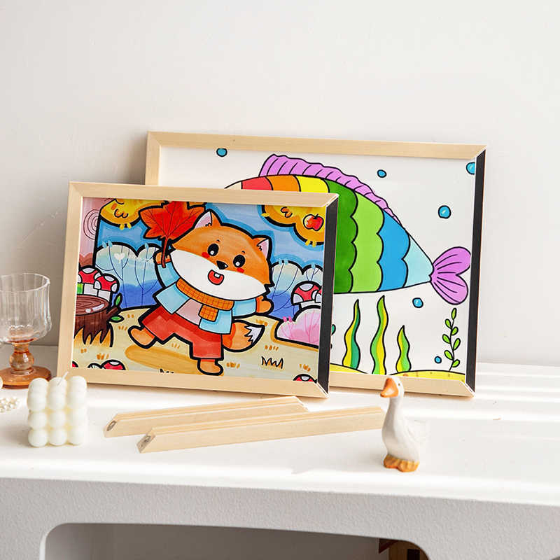 Whimsical Train Art Frame