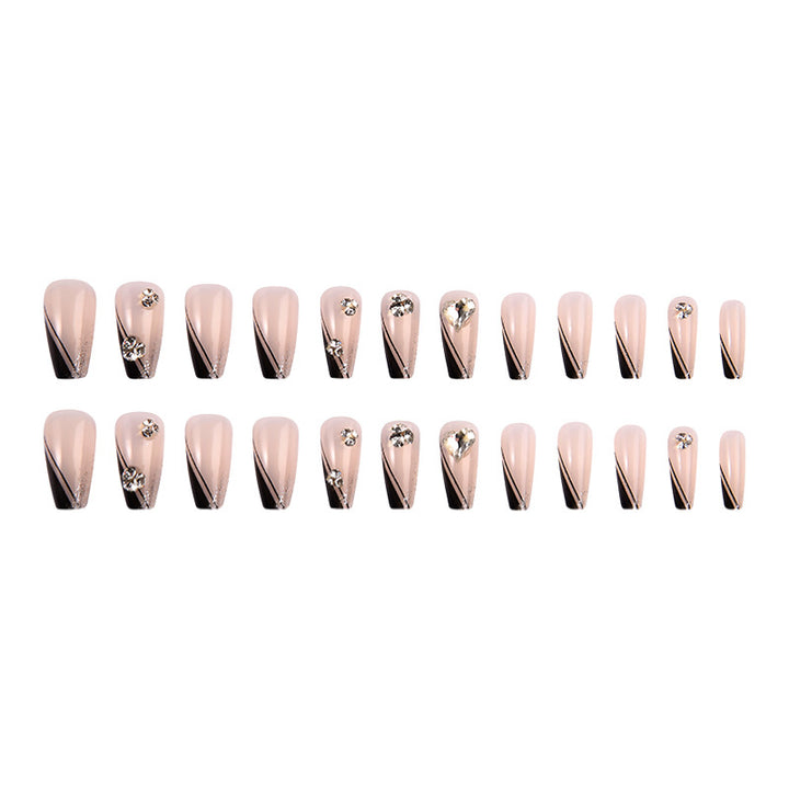 Glamorous Rhinestone Nail Art