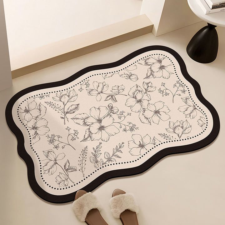 Floral-Printed Bath Runner Stornfield