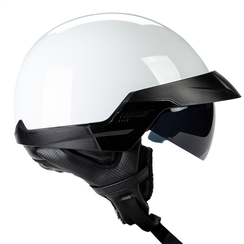 Urban Style Motorcycle Half-Helmet with Visor Stornfield