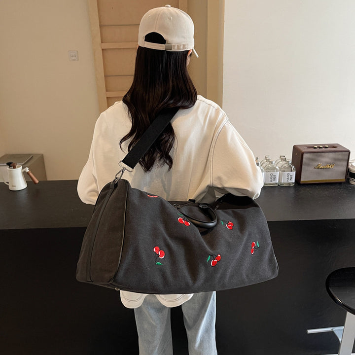 Elegant Embroidered Travel Duffle Bag Stornfield