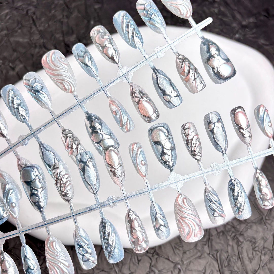 Artistic Press-On Nails Set