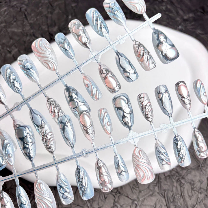 Artistic Press-On Nails Set
