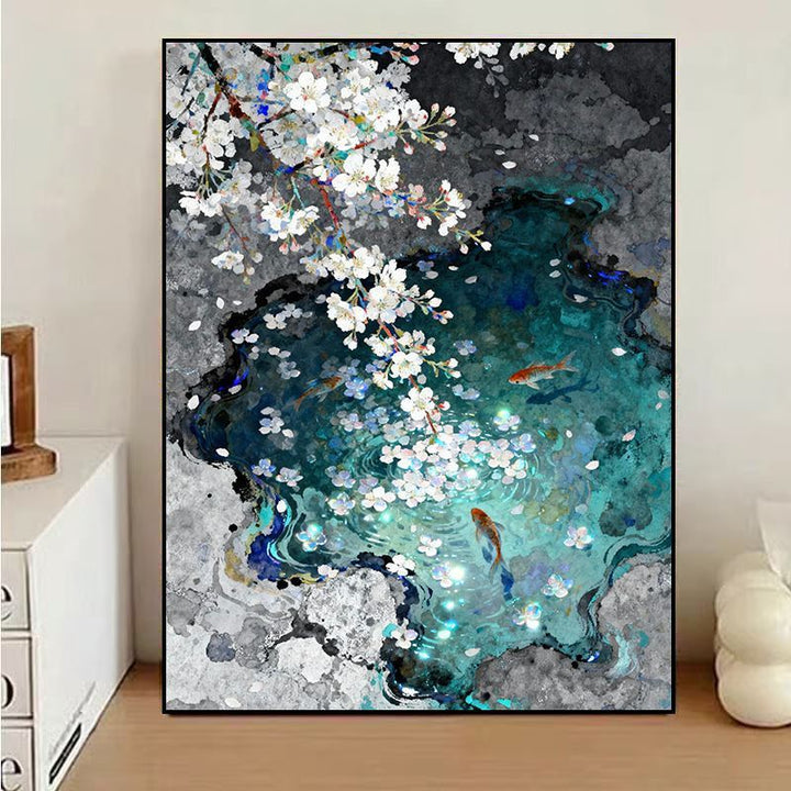 Floral Water Reflection Canvas Art Stornfield