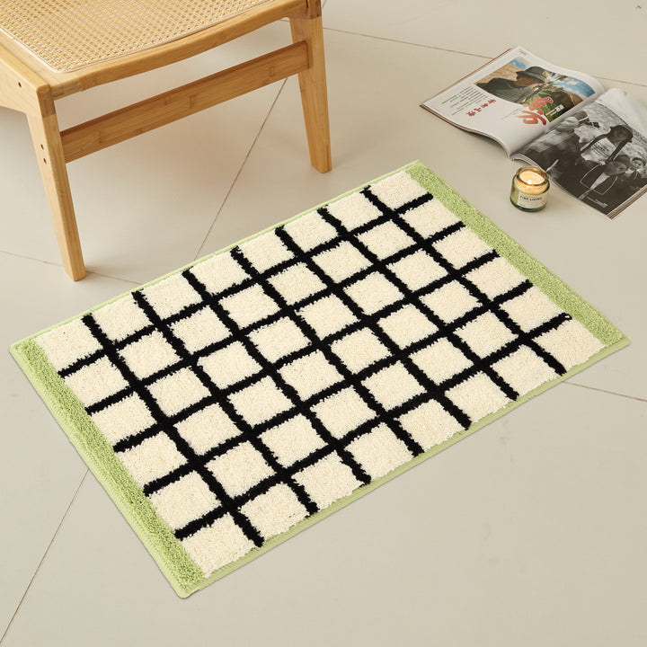 Modern Checkerboard Indoor Welcome Mat