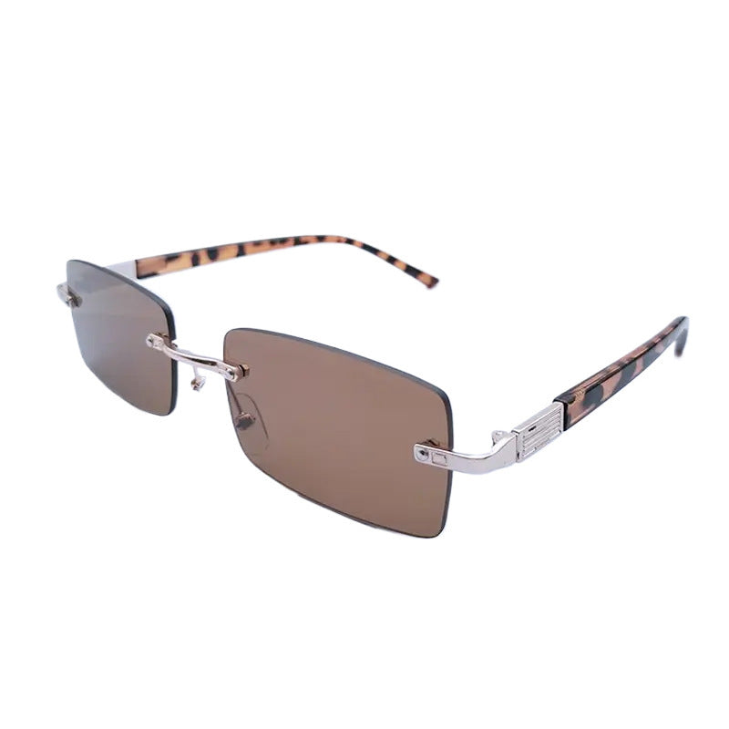 Women's fashionable rectangular sunglasses with unique design feature Stornfield