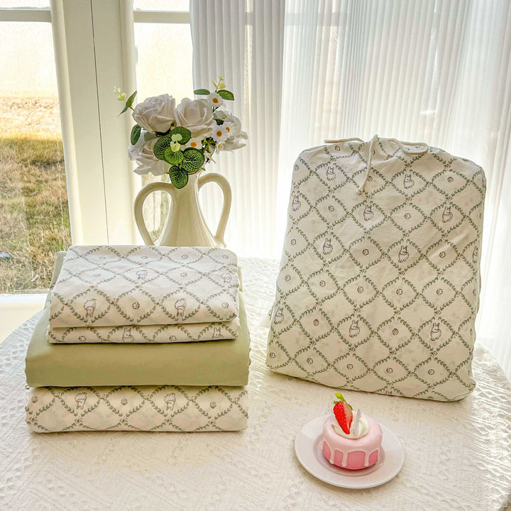 Soft Cotton Floral Pattern Bedding Set