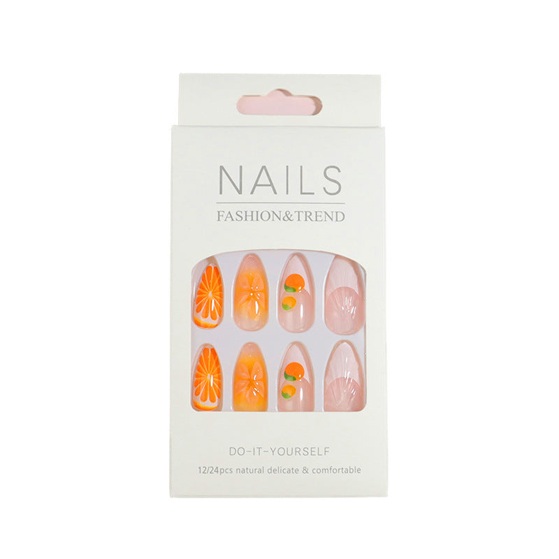 Premium Press-On Nail Set with Decorative Accents Stornfield