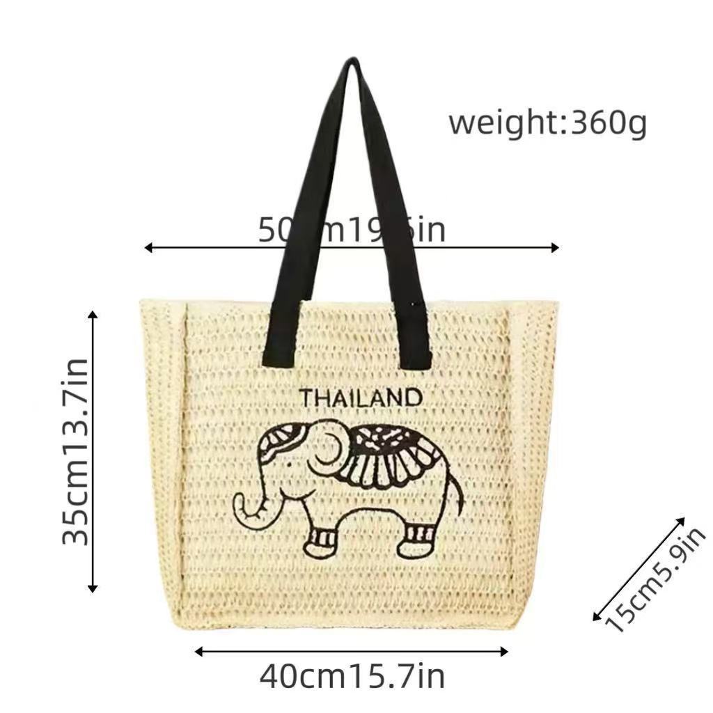 Cotton shopping bag with elephant design Stornfield