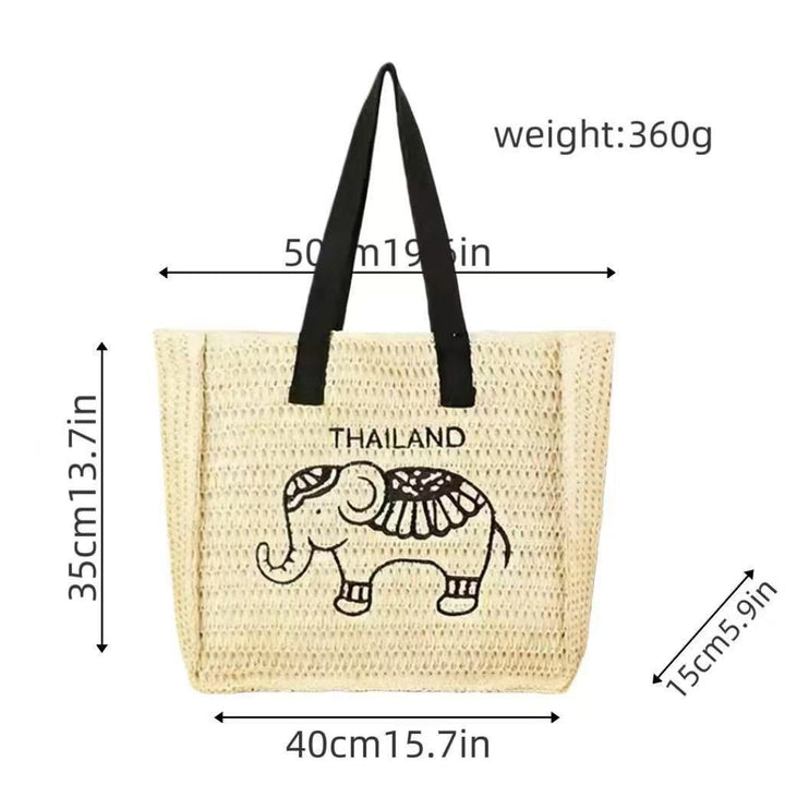 Cotton shopping bag with elephant design Stornfield