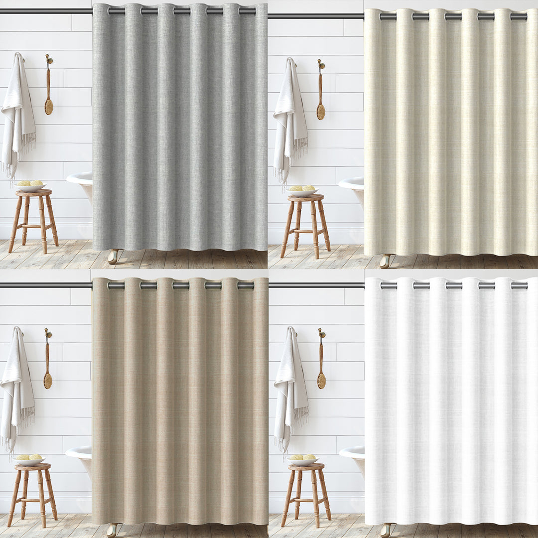 Textured Fabric Shower Curtain Stornfield 1784802088