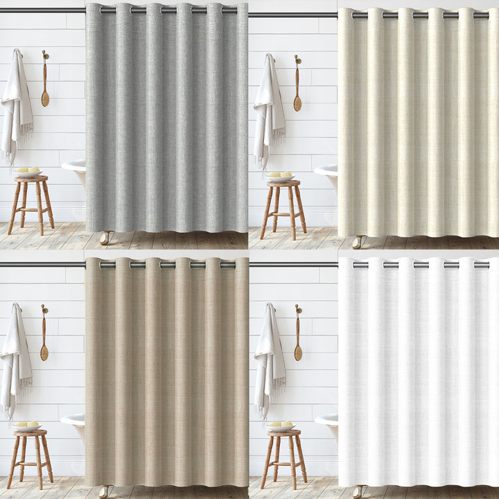 Textured Fabric Shower Curtain Stornfield 1784802088