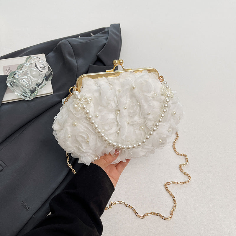 Floral Embellished Evening Clutch