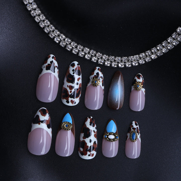 Artful Stiletto Fingernails with Unique Accents Stornfield