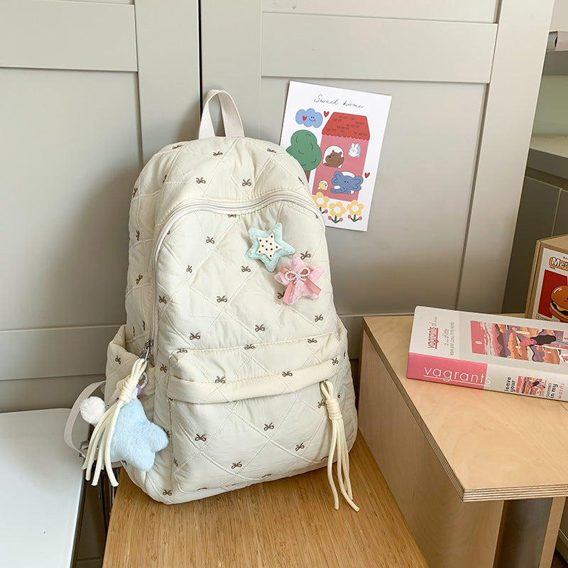 Quilted Playful Design Backpack Stornfield