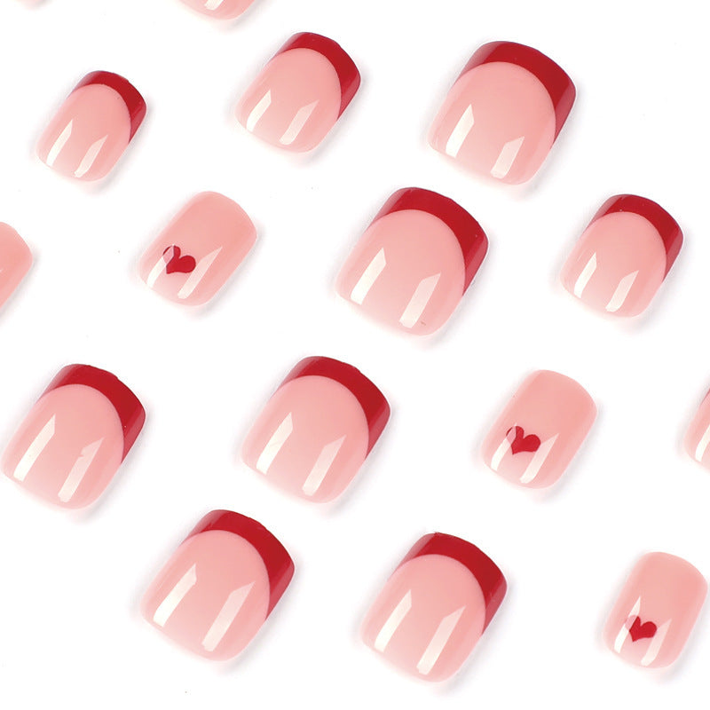 Artistic Heart Design Press-On Nail Set Stornfield
