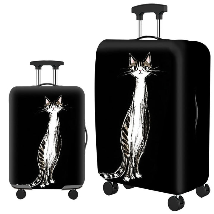 Artistic Cat-Themed Hard Shell Suitcase Stornfield