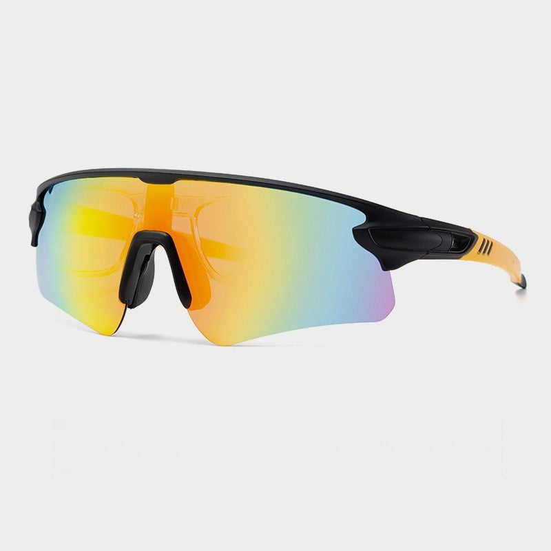 Unisex sporty high-performance sunglasses with aerodynamic design and adjustable nose pad Stornfield