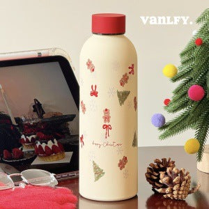 Ladies Insulated Bottle with Playful Dog Motif Stornfield