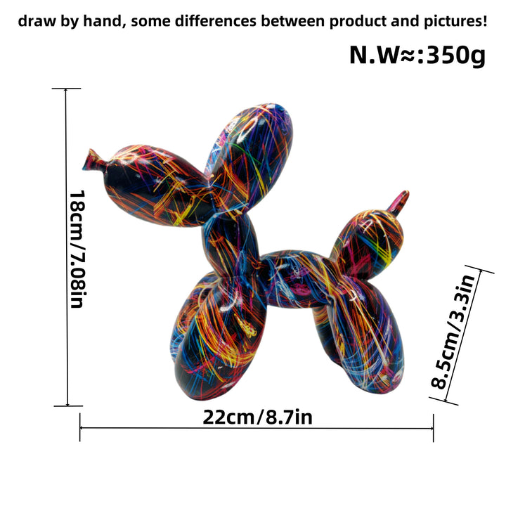 Colorful Balloon Dog Sculpture Stornfield