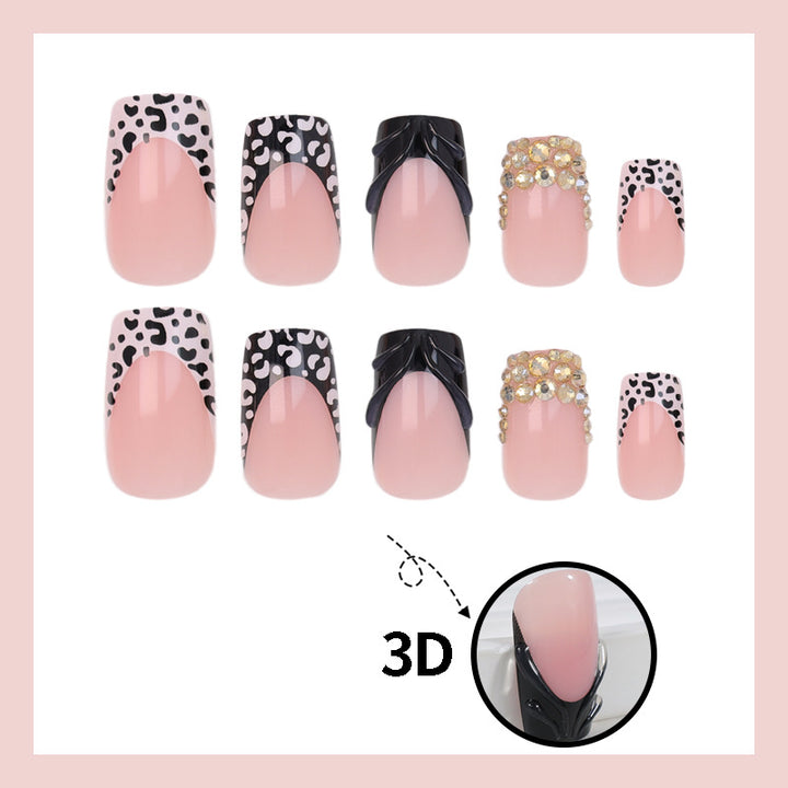 Artificial nails with luxurious 3D decorations and glamorous accents Stornfield