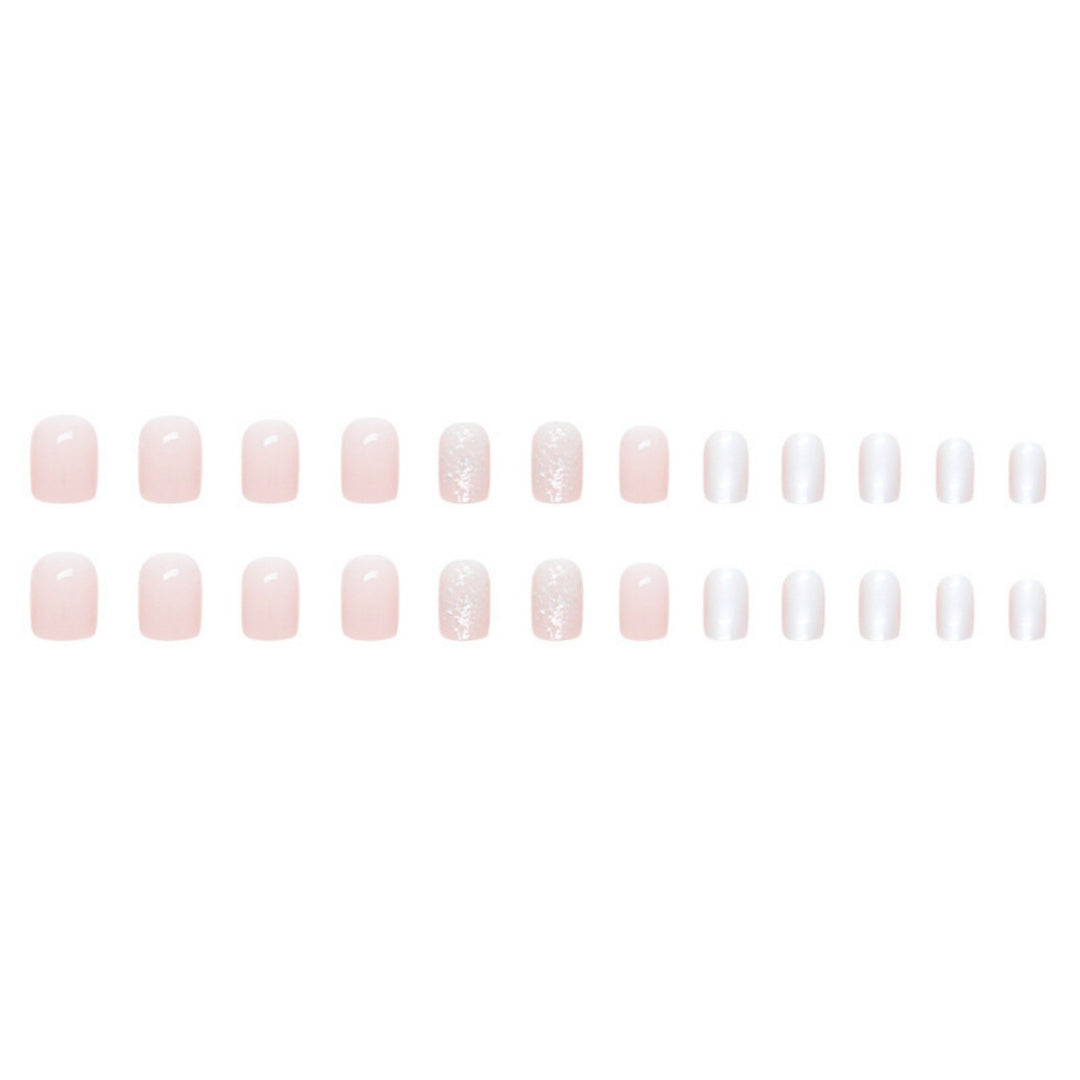 Elegant Glossy Press-On Nail Set Stornfield