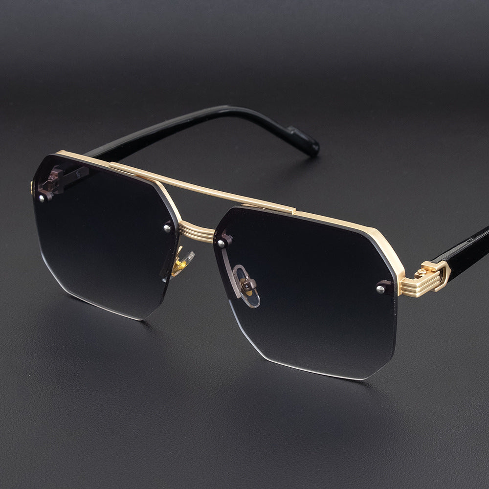 Geometric Metal Frame Sunglasses Stornfield