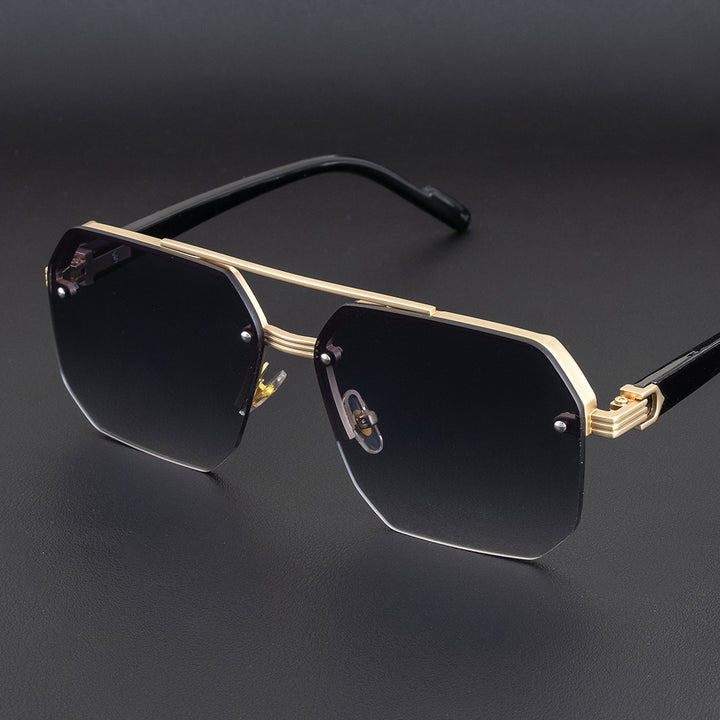 Geometric Metal Frame Sunglasses Stornfield