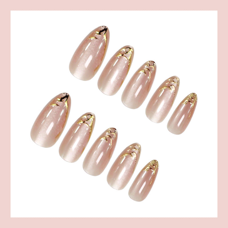 Elegant Stiletto Gel Press-On Nail Set Stornfield