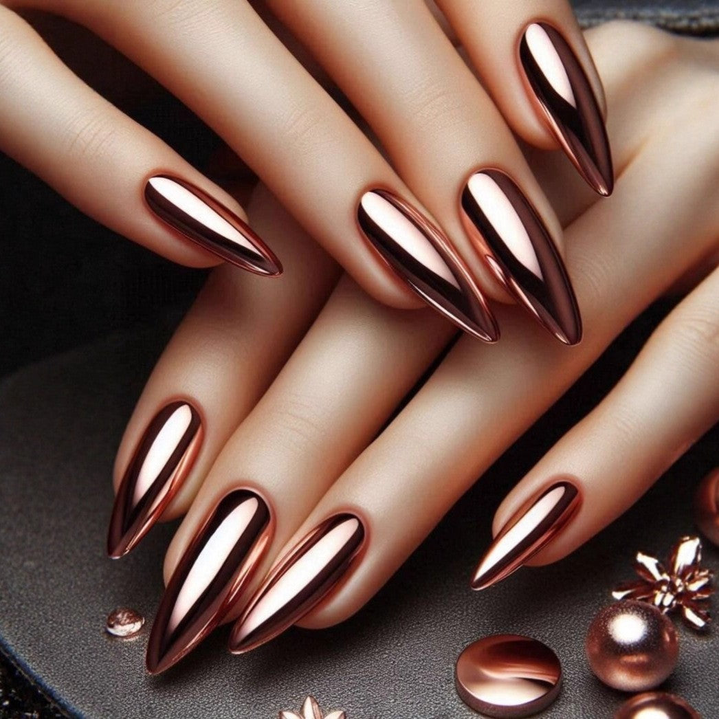 Artifical nails with Faceted Design Stornfield